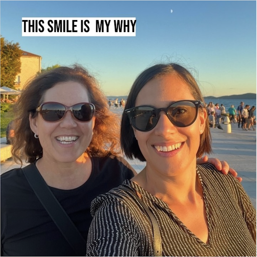 Jennie Nash smiles next to Lidija Hilje, above them the caption reads 